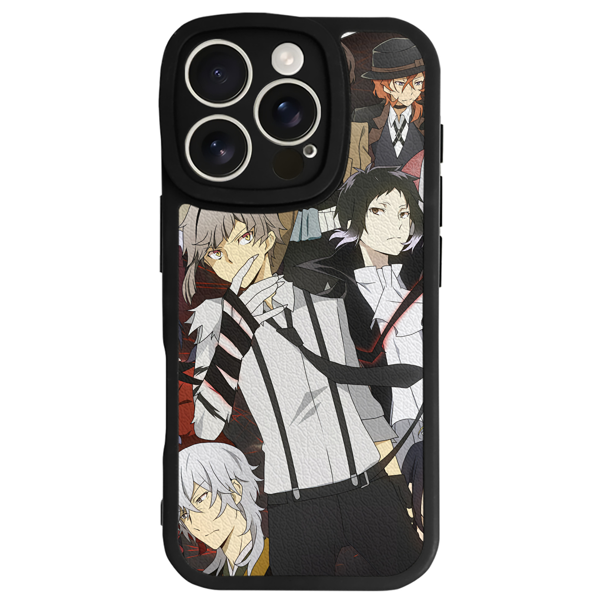 （画像用） 文豪ストレイドッグス Bungo Stray Dogs 【iPhone 16シリーズ対応】シリコンスマホケース（レザー調） 材質：シリコン